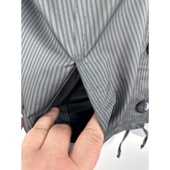 Christopher & Banks Button-Up Striped Long Sleeve Jacket Womens Size M - Picture 3 of 10